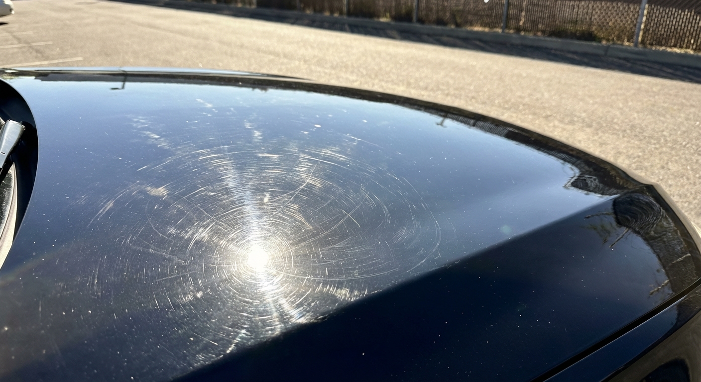 Swirl marks from automated wash
